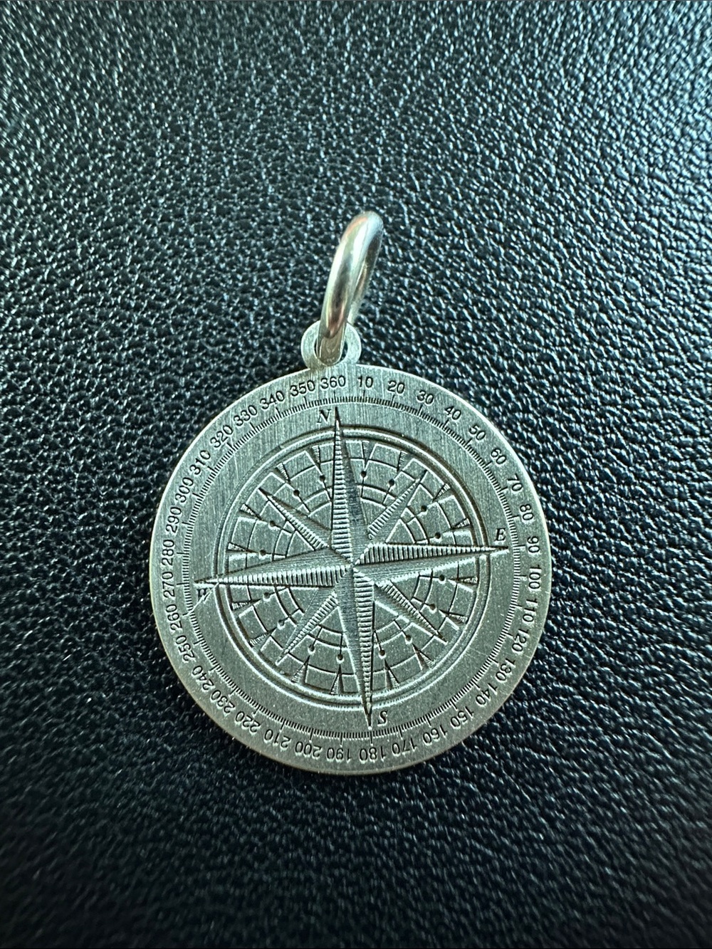 Sterling Silver Compass Charm